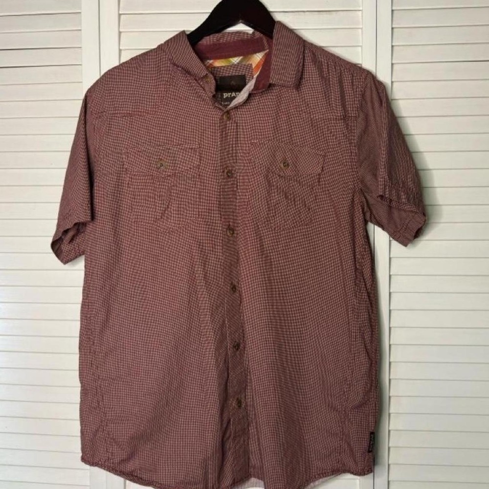 Prana Lukas short-sleeve shirt men's size M